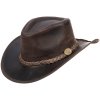 5H75 FITZROY australský kožený klobouk Scippis 4