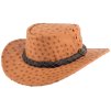 5H49 OSTRICH australský kožený klobouk Scippis 1