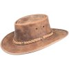 1022 tan SQUASHY BRONCO australský kožený klobouk Barmah 1
