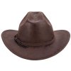 2H09 IRONWOOD australský kožený klobouk Scippis 4