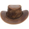 OUTBACK LEGEND - australský kožený klobouk Rugged Earth