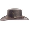 KANGAROO SUNDOWNER - australský hnědý kožený klobouk Scippis