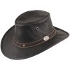 KANGAROO SUNDOWNER - australský černý kožený klobouk Scippis