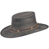 1022 black SQUASHY BRONCO australský kožený klobouk Barmah 3