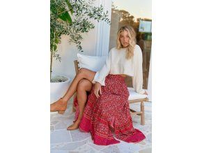 hibiscus print daphne skirt 10