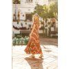 chevron print carmen maxi dress 2