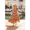 chevron print carmen maxi dress 3