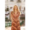 chevron print carmen maxi dress 4