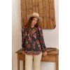 monarch bloom print eliza blouse 2
