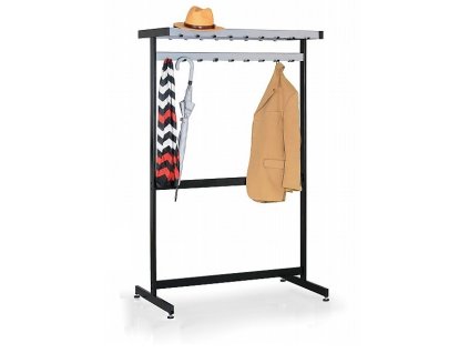 Garderobenständer mit Haken, Beidseitig V4506 - mit Obere Rost