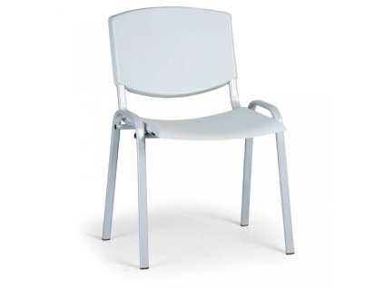 Konferenzstuhl - Kunstoff, grau Biedrax Z8988s, Fußgestell grau
