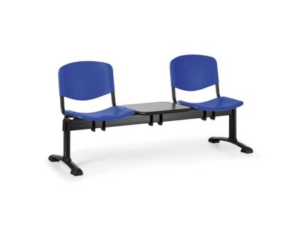 Lavice do čekárny plastová ISO Biedrax LC9690m - podnož černá