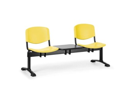 Lavice do čekárny plastová ISO Biedrax LC9690zl - podnož černá