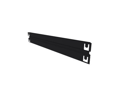 Begrenzung für Regale 60 cm schwarz, für Große Regale