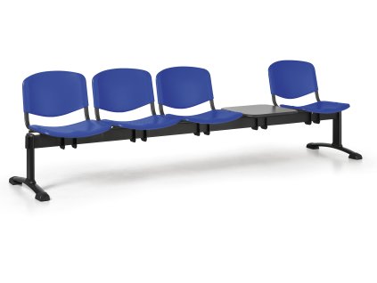 Lavice do čekárny plastová ISO Biedrax LC9730m - podnož černá