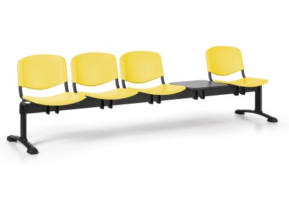 Lavice do čekárny plastová ISO Biedrax LC9730zl - podnož černá