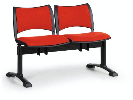 Wartezimmerbank - gepolstert Smart Biedrax LC9212cv -  Gestell schwarz