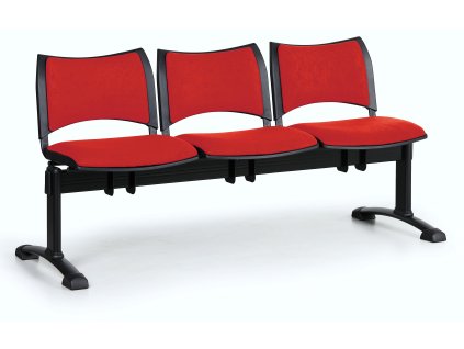 Lavice do čekárny čalouněná Smart Biedrax LC9214CV - podnož černá