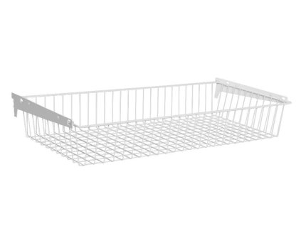 Drahtkorb 35 x 80 cm für Biedrax Wandregale, weiss