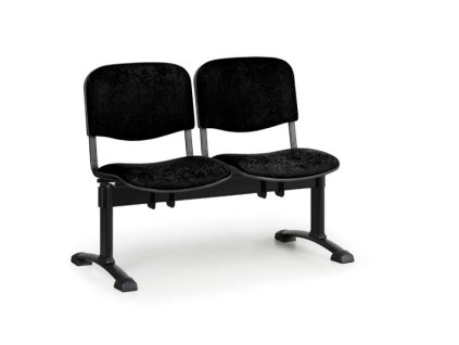 Wartezimmerbank - gepolstert Viva Biedrax LC9368c - Gestell schwarz