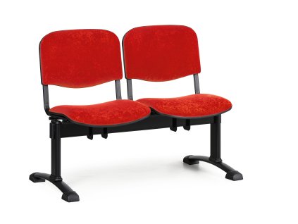 Wartezimmerbank - gepolstert Viva Biedrax LC9368cv - Gestell schwarz