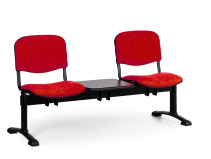 Wartezimmerbank - gepolstert Viva Biedrax LC9369cv - Gestell schwarz