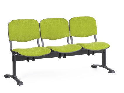 Lavice do čekárny čalouněná Viva Biedrax LC9370z - podnož černá