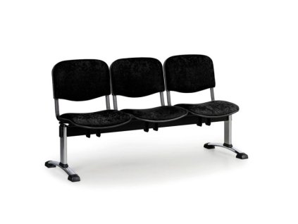 Lavice do čekárny čalouněná Viva Biedrax LC9376c - podnož chromovaná