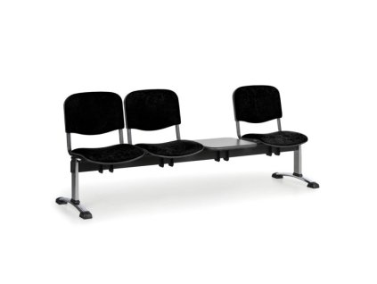 Wartezimmerbank - gepolstert Viva Biedrax LC9377c - Gestell verchromt