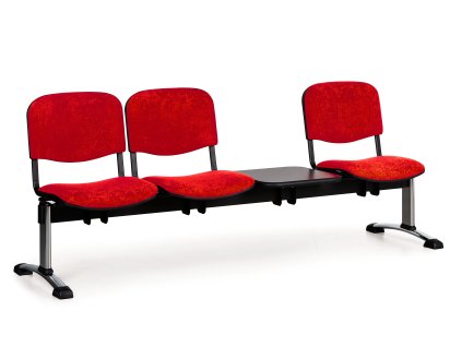 Wartezimmerbank - gepolstert Viva Biedrax LC9377cv - Gestell verchromt