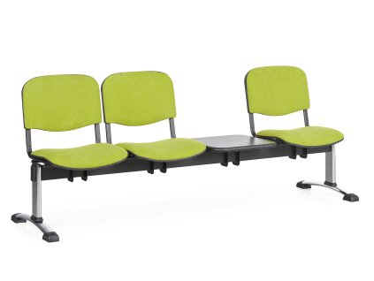 Lavice do čekárny čalouněná Viva Biedrax LC9377z - podnož chromovaná