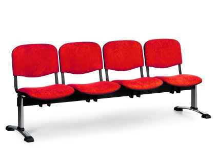 Lavice do čekárny čalouněná Viva Biedrax LC9378CV - podnož chromovaná