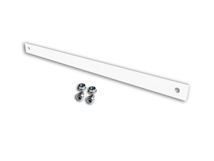 Begrenzung für Schraubregale Biedrax 130 cm weiss