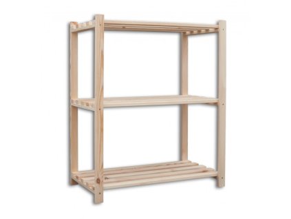 Holzregale Holzlatten 40 x 75 x 90 cm, 3 Fachböden