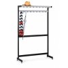 Garderobenständer mit Haken, Einseitig V4504 mit Obere Rost