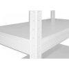 Steckregal mit Laminatböden Biedrax 45 x 120 x 270 cm weiss - 8 Laminatboden weiss 12 mm