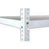 Geschraubtes Lagerregal Biedrax 60 x 130 x 250 cm, weiss - 6 Fachböden