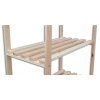 Holzregale Holzlatten 60 x 75 x 210 cm, 6 Fachböden