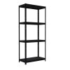 Werkstattregale Biedrax 40 x 80 x 180 cm, 4 Fachböden x 100 kg, schwarz