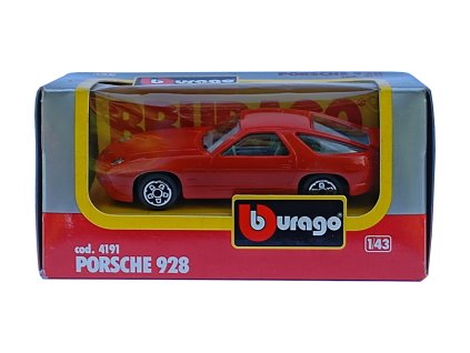 Porsche 928  Bburago 1:43 červená