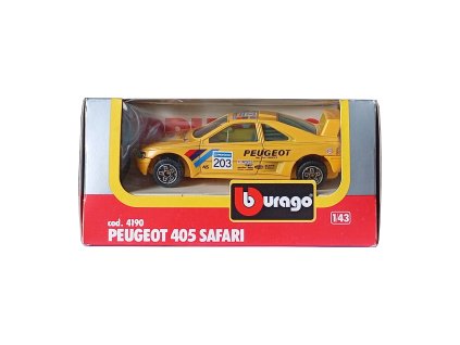 Peugeot 405 Safari Bburago 1:43 žlutá