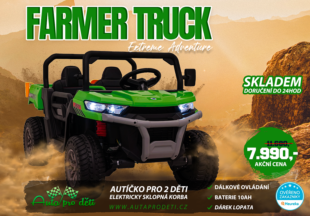 Farmer truck 4x4 pro dvě děti