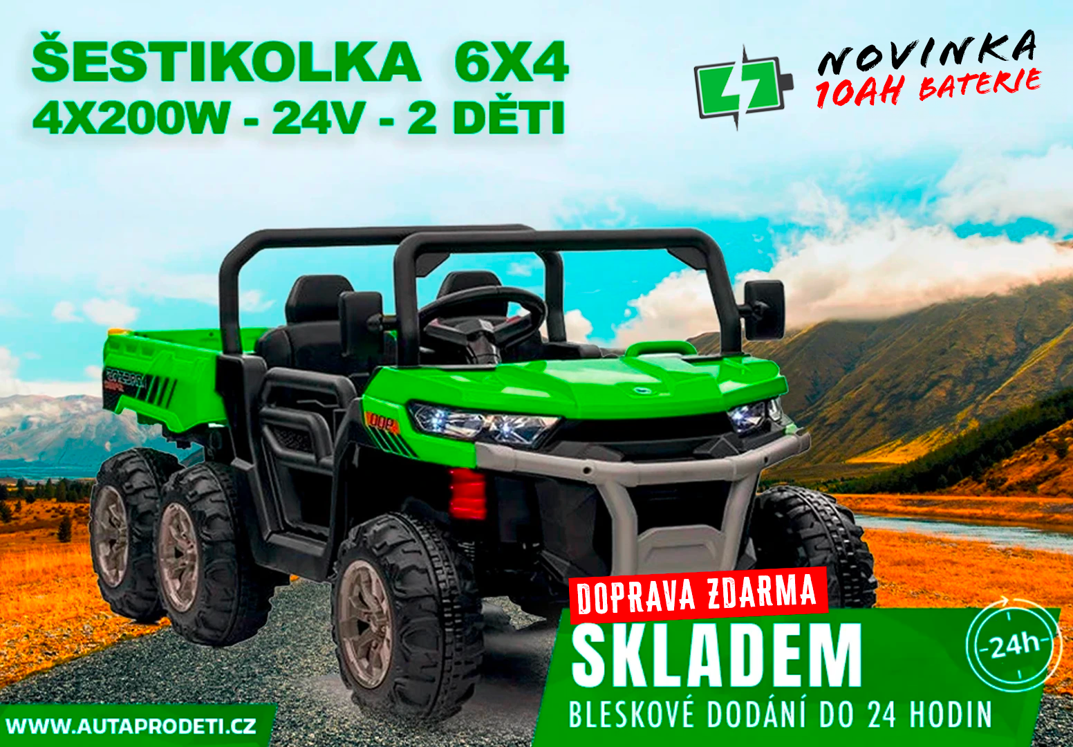 Šestikolka farmer truck skladem