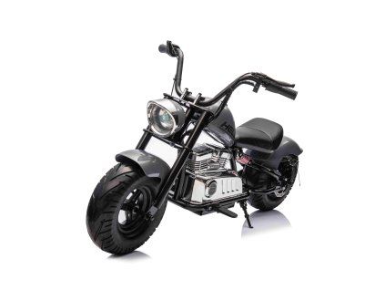 Dětská elektrická motorka Chopper Warrior | 350W |  černá  Nafukovací kola | 350W | 18V 9Ah