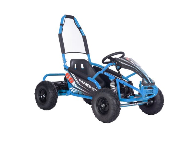 Motokára Maighty | 1000W | modrá  NAFUKOVACÍ KOLA | 48V 12AH