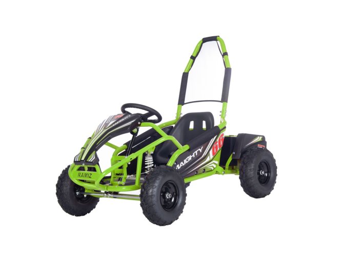 Motokára Maighty | 1000W | zelená  NAFUKOVACÍ KOLA | 48V 12AH