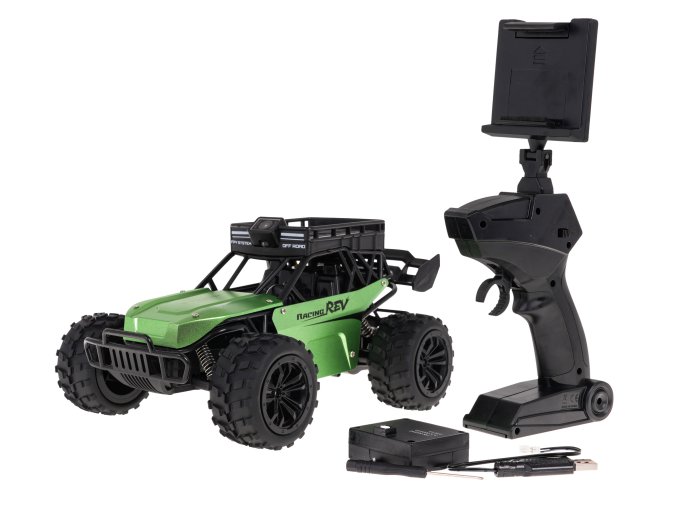 FPV Off-Road | WiFi kamera | 1:14 | zelená  auto pro děti na dálkové ovládání