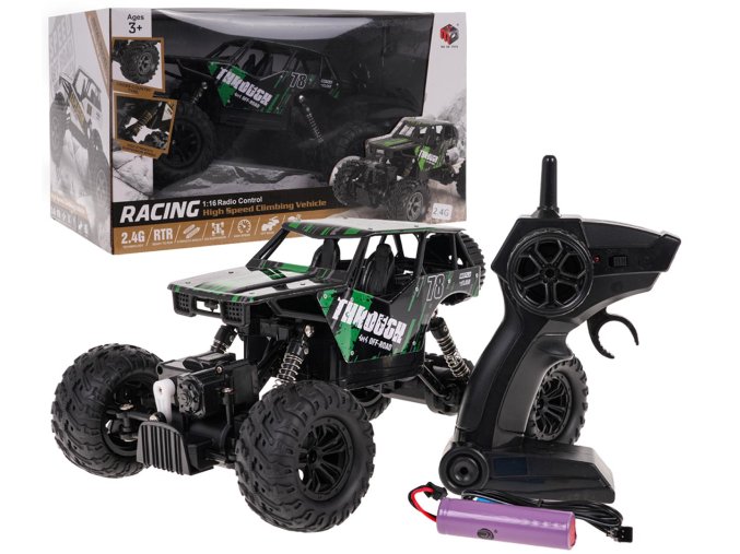 Crawler Racing 78 | 1:16 | 4x4 | zelená  auto pro děti na dálkové ovládání