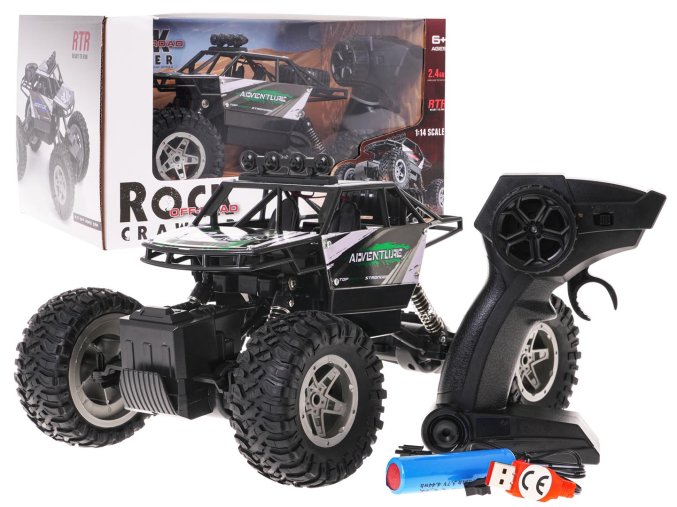 Crawler Rock SHAKE | 1:14 | 4x4 | zelená  auto pro děti na dálkové ovládání