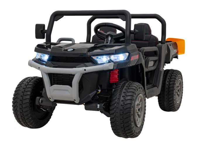 Elektrické auto buggy | FARMER TRUCK | černá  EVA KOLA | BLUETOOTH | XMX-623 | 4x4 | 180W